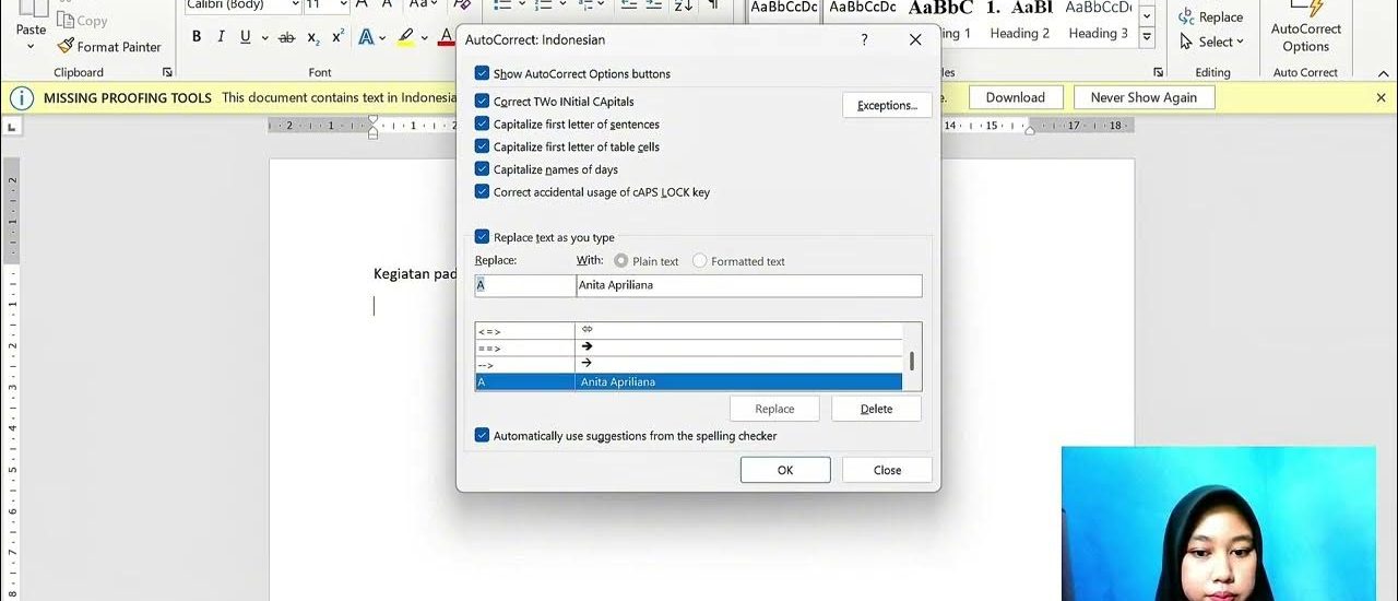 7 Cara Cepat Mengubah Auto Corret pada MS Word yang Selama Ini Sering Salah Dilakukan