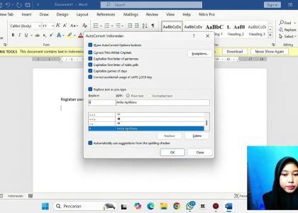 7 Cara Cepat Mengubah Auto Corret pada MS Word yang Selama Ini Sering Salah Dilakukan