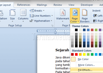 Ternyata Begini Cara Mengubah Background Cover MS Word 2007 yang Jarang Diketahui Orang