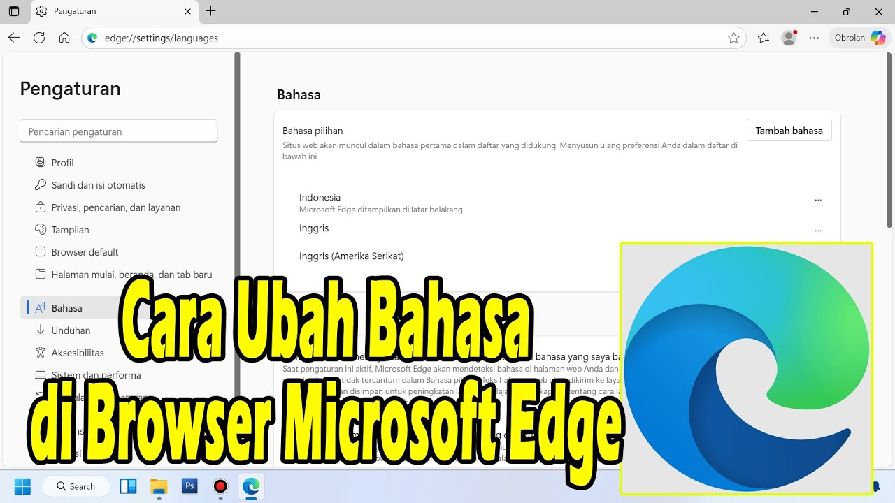 CARA MENGUBAH BAHASA DI BROWSER MICROSOFT EDGE DARI BAHASA INGGRIS CARA MENGUBAH BAHASA DI BROWSER MICROSOFT EDGE DARI BAHASA INGGRIS