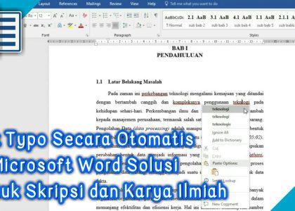 5 Trik Rahasia Cara Mengecek Typo di Word yang Wajib Tahu di Tahun 2026