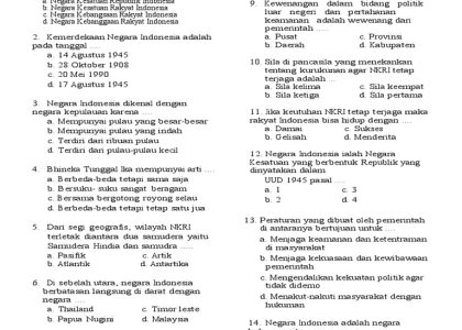 7 Soal PKN Kelas 2 SD Semester 1 dan Kunci Jawaban yang Wajib Diketahui Orang Tua