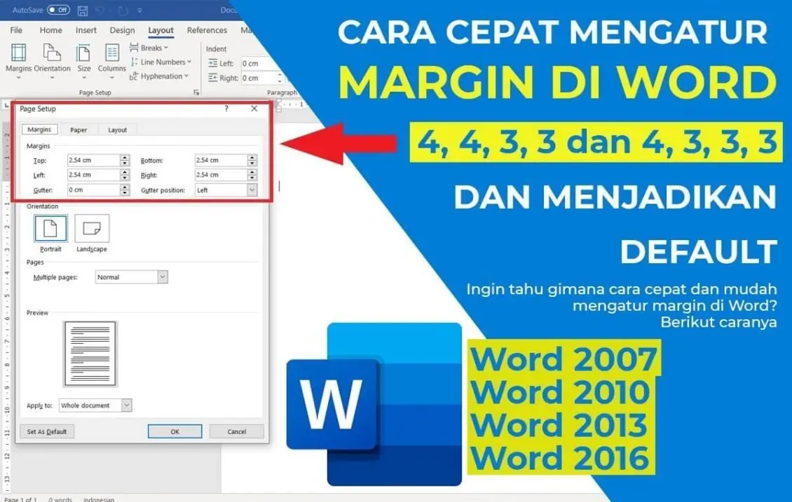 Panduan Lengkap Cara Mengatur Margin di Word Mudah Cepat - LKomBis Panduan Lengkap Cara Mengatur Margin di Word Mudah Cepat - LKomBis