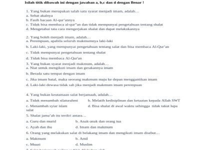 Mengejutkan Hanapi Bani Bocorkan Soal Fiqih Kelas 2 Semester 2 dan Kunci Jawaban