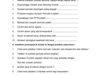 Ternyata Ada 5 Soal Essay PKN Kelas 2 SD Semester 1 Siap Cetak dari Bimbel Brilian