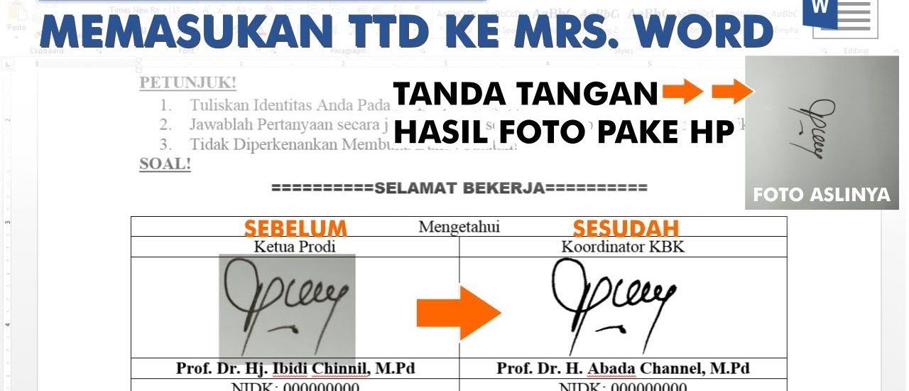 3 Langkah Mudah Cara Memasukan TTD ke Word untuk Undangan Otomatis 2026