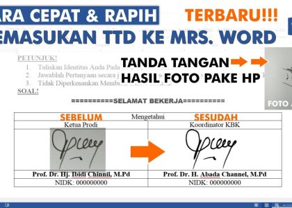 3 Langkah Mudah Cara Memasukan TTD ke Word untuk Undangan Otomatis 2026