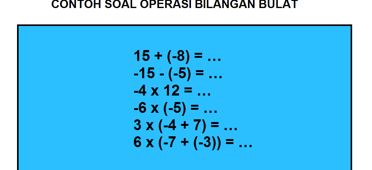 5 Contoh Soal Bilangan Bulat Matematika Kelas 1 SMP yang Wajib Dikuasai Siswa Tahun 2026