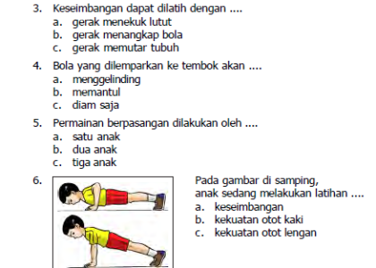 5 Contoh Soal PJOK Kelas 2 SD Semester 1 Tahun 2026 Lengkap Kunci Jawaban yang Wajib Diketahui