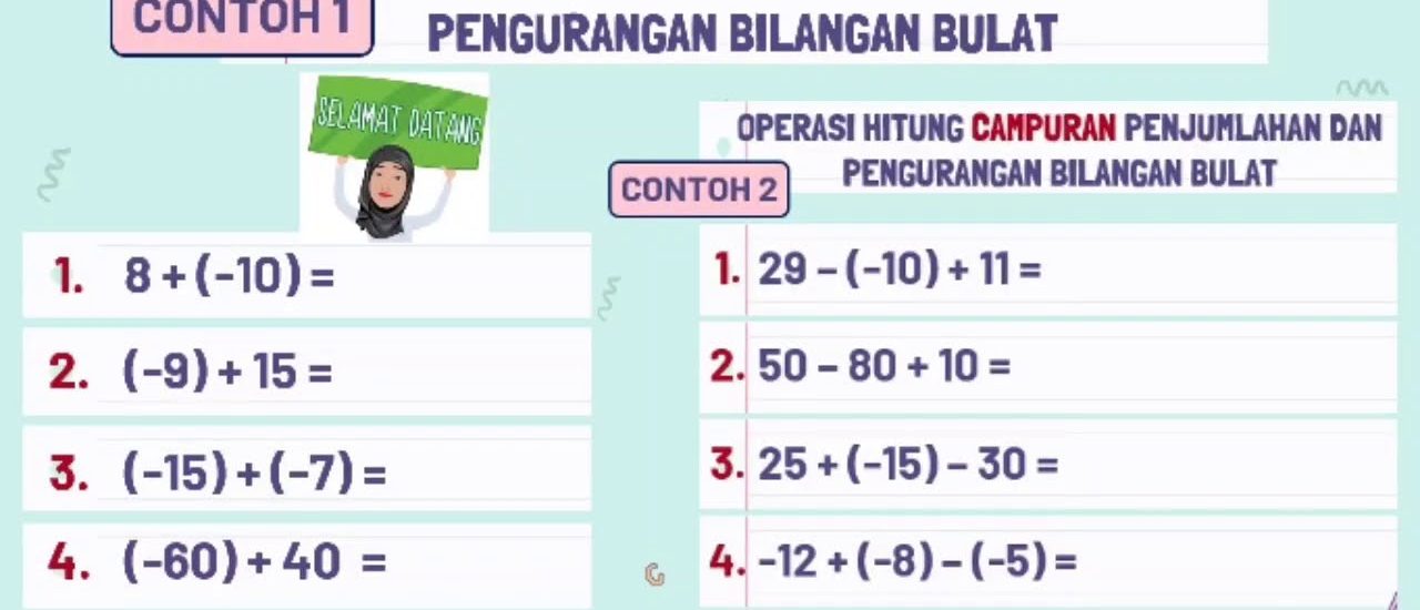 Akhirnya Terkuak 5 Contoh Soal Bilangan Bulat Kelas 6 Semester 1 Kurikulum 2013 yang Wajib Dikuasai