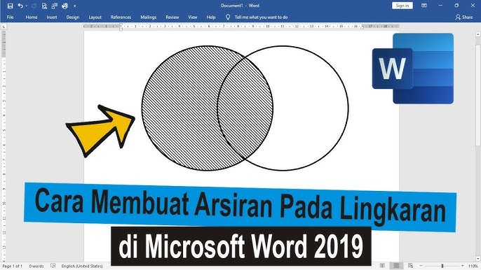 Cara Membuat Lingkaran Arsir di Word Cara Membuat Lingkaran Arsir di Word