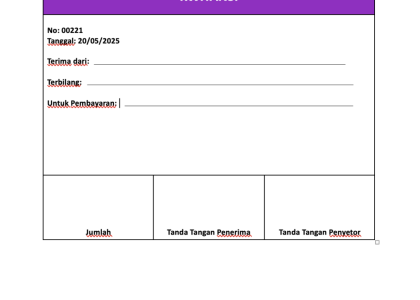 Wajib Tahu! Cara Print Kwitansi di MS Word dengan Posisi Kertas Tepat