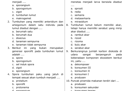 100 Contoh Soal Biologi Kelas 10 Semester 1 Kurikulum 2013 yang Sering Muncul di Ujian 2026
