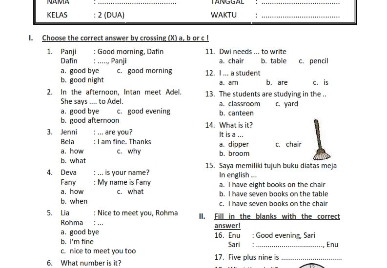 Juragan Les Soal Bahasa Inggris Kelas 3 SD Ternyata Simpan 7 Lembar Kerja Siswa Siap Cetak yang Bikin Anak Betah Belajar