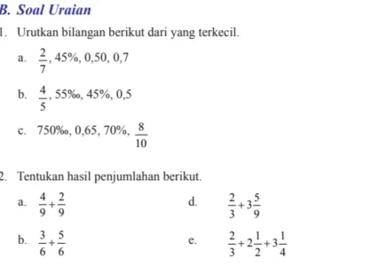 Ternyata Ini Rahasia Jawaban Uji Kompetensi 3 Matematika Kelas 7 Soal Uraian yang Sering Bikin Siswa Salah Paham