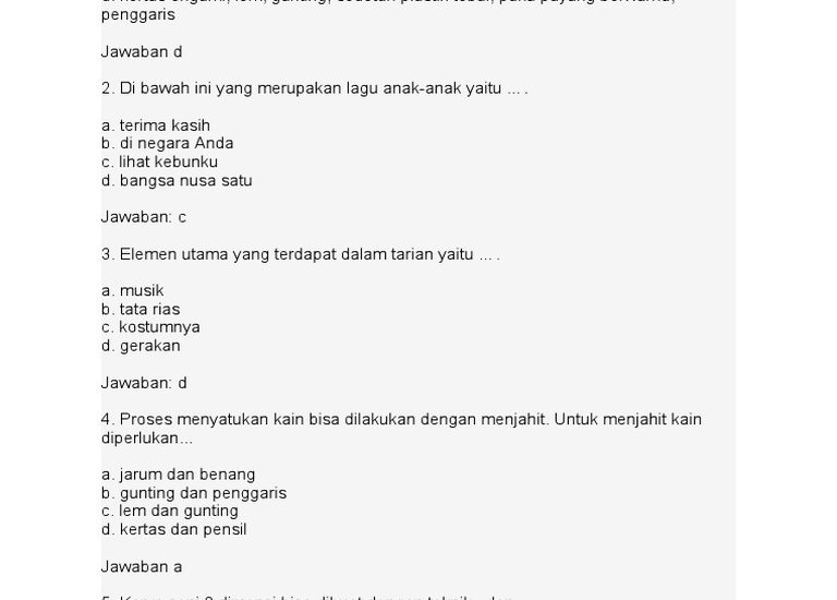 Juragan Les Soal UTS SBdP Kelas 3 Tema 1 Ternyata Sesimple Ini, Wajib Tahu 5 Triknya