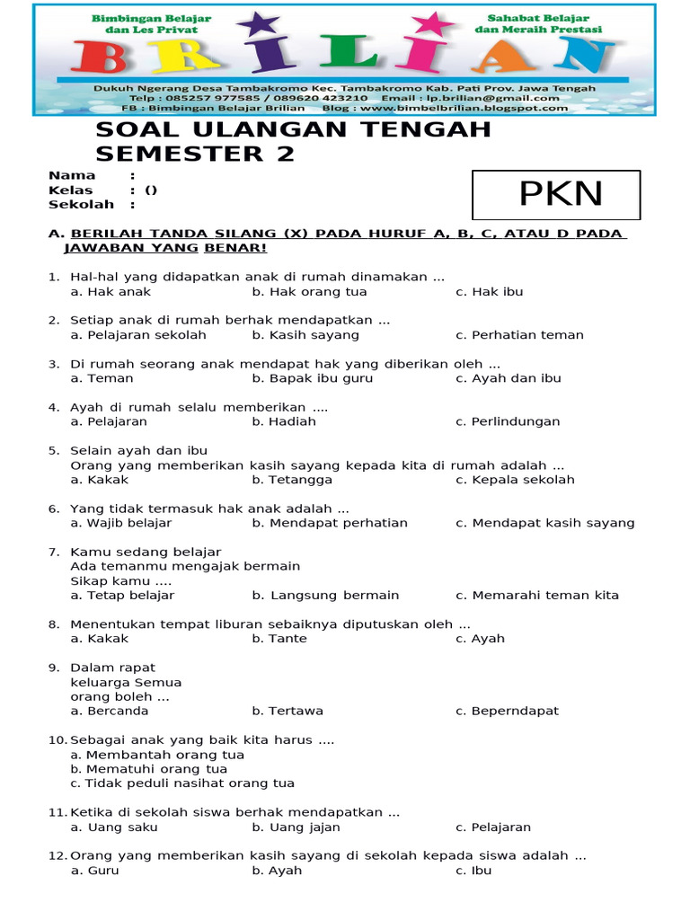 7 contoh soal hots pkn sd kelas 1 yang Terbukti Bikin Anak Paham Pancasila Sebelum Ujian