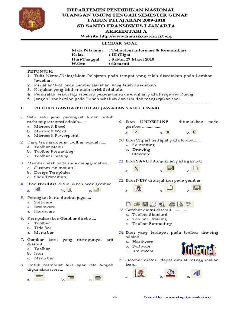 Rahasia Nilai Sempurna dengan Koleksi Soal Soal Pelajaran SD Kelas 3 Kurikulum 2013 PDF Rahasia Nilai Sempurna dengan Koleksi Soal Soal Pelajaran SD Kelas 3 Kurikulum 2013 PDF